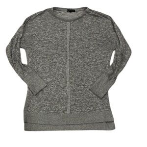 Women’s Gibson Heather Gray Medium Crew Neck Longsleeve Tunic Sweater